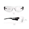Ergodyne SAGA, Safety Glasses, Anti-Fog, Clear Lens, Matte Black Frame, Frameless SAGA-AFAS - alternate 2